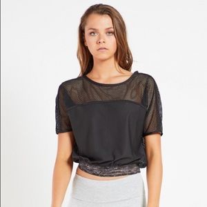 Puma Explosive Mesh Black Workout Top Sz XL